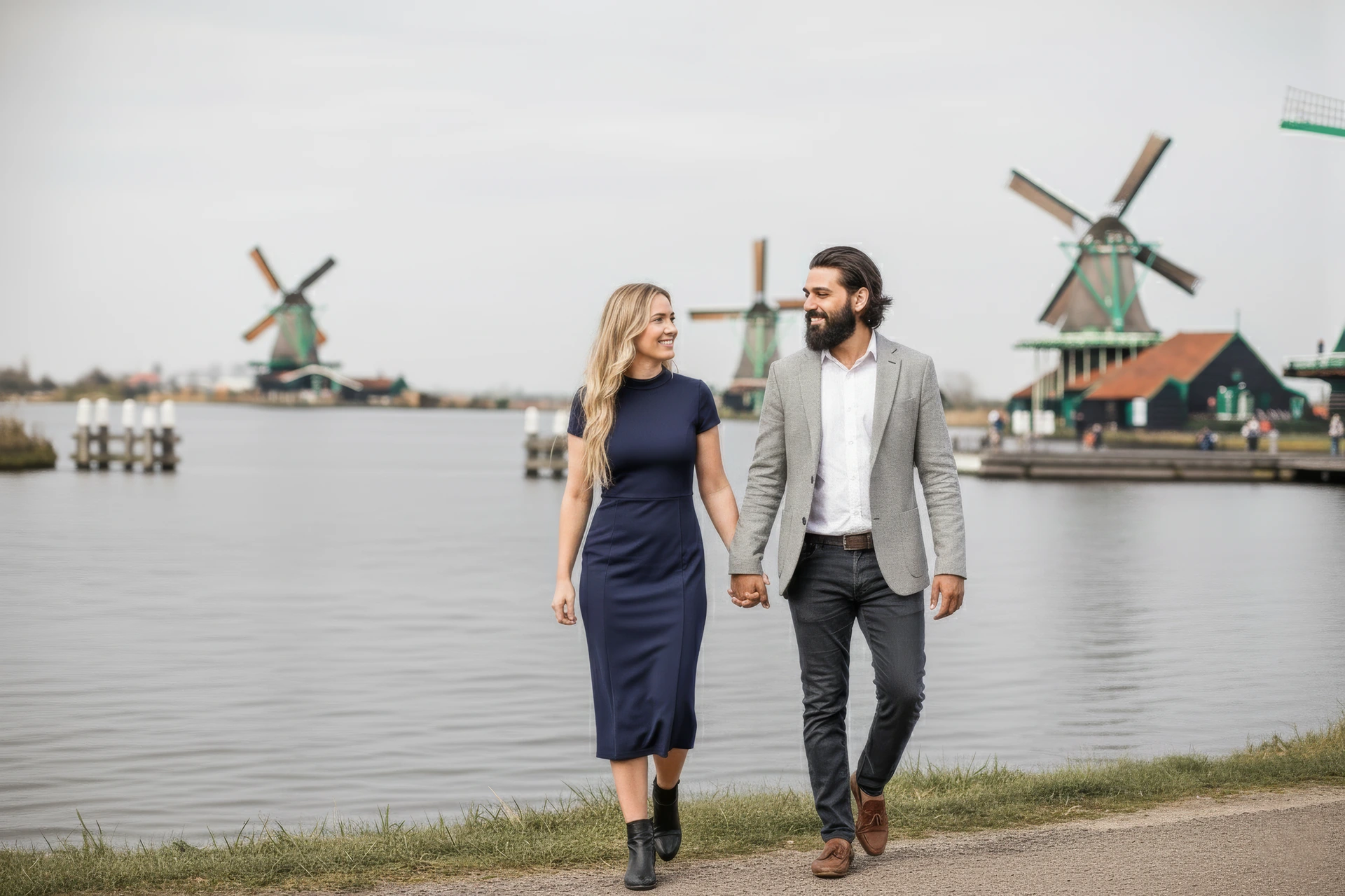 Fotoshoot bij de Zaanse Schans valkbij Amsterdam
